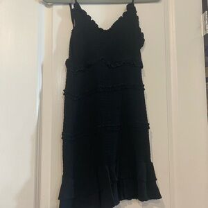 Black Ruffled Dress